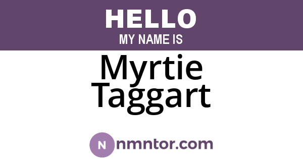 Myrtie Taggart