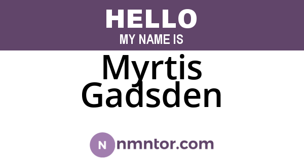 Myrtis Gadsden