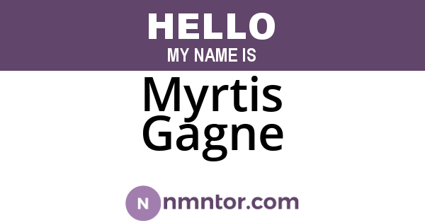 Myrtis Gagne
