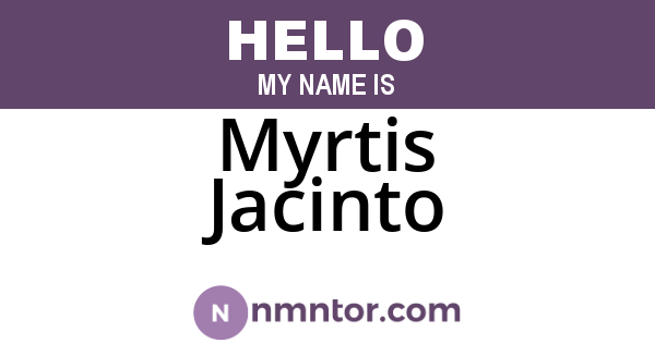 Myrtis Jacinto