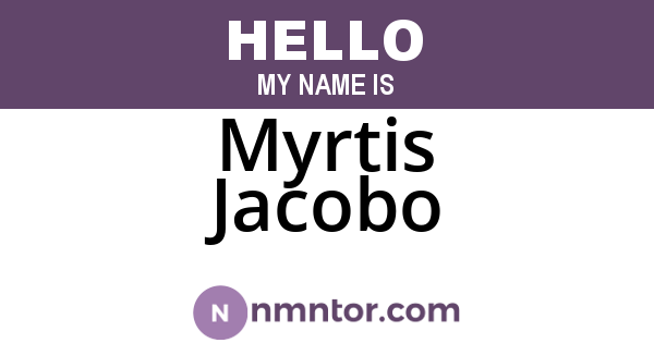 Myrtis Jacobo