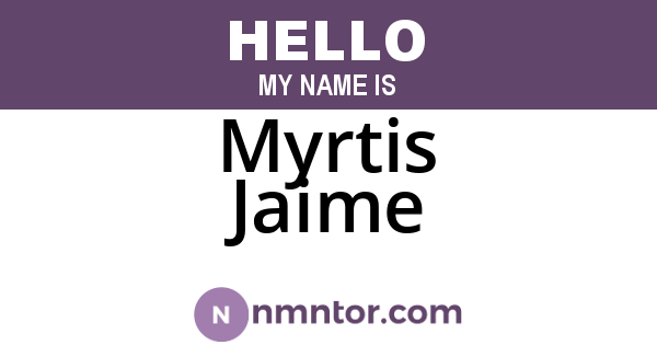 Myrtis Jaime