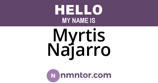Myrtis Najarro