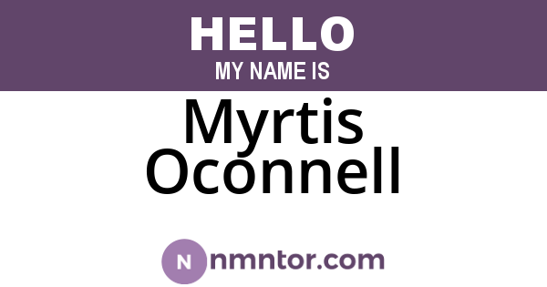 Myrtis Oconnell