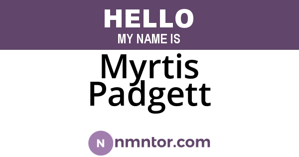 Myrtis Padgett