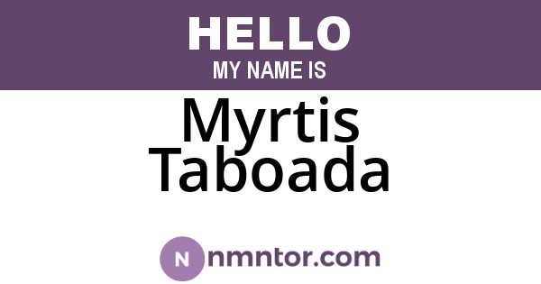 Myrtis Taboada