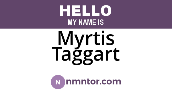 Myrtis Taggart