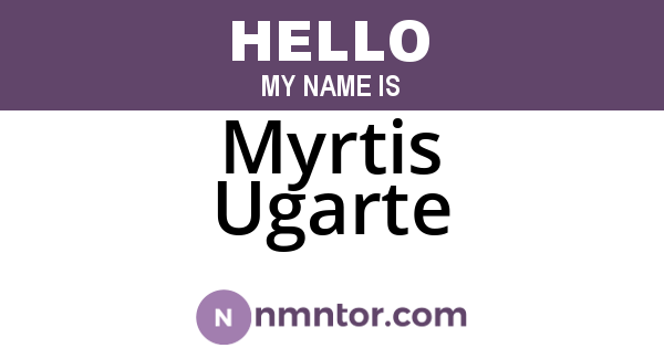 Myrtis Ugarte