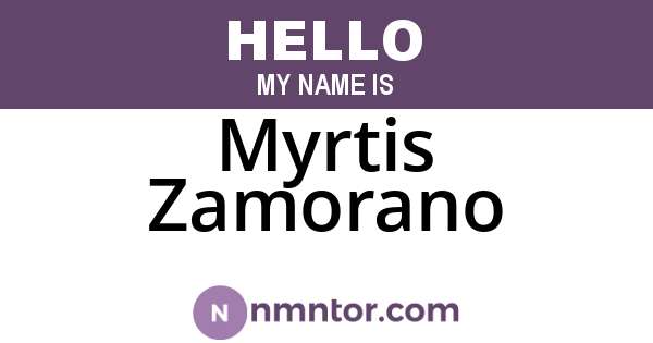 Myrtis Zamorano
