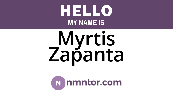 Myrtis Zapanta