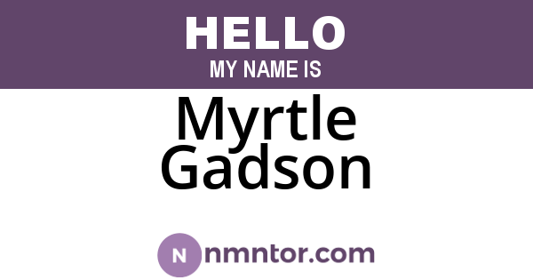 Myrtle Gadson