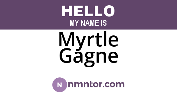 Myrtle Gagne