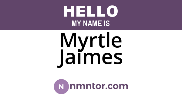 Myrtle Jaimes
