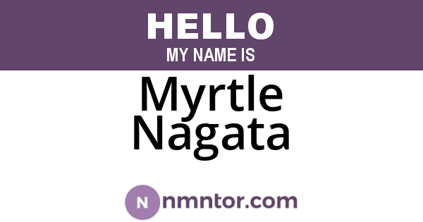 Myrtle Nagata
