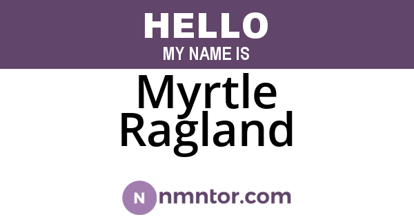 Myrtle Ragland