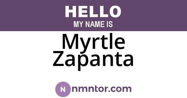 Myrtle Zapanta