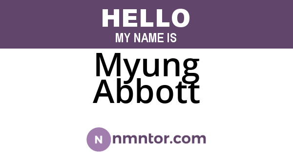 Myung Abbott