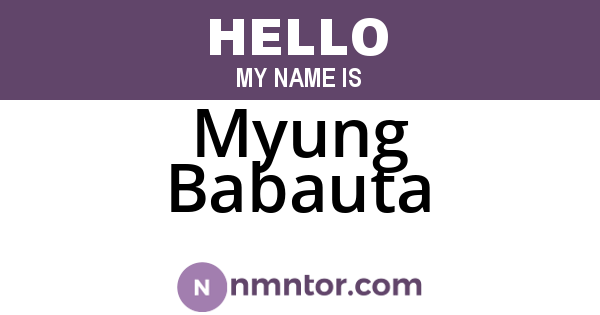 Myung Babauta