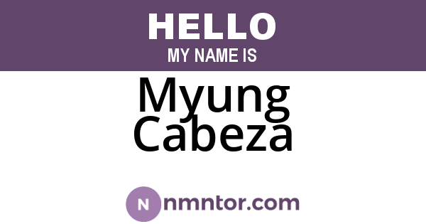 Myung Cabeza