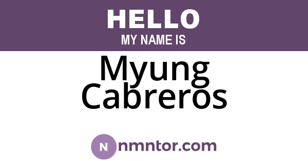 Myung Cabreros