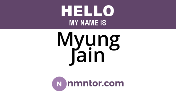 Myung Jain