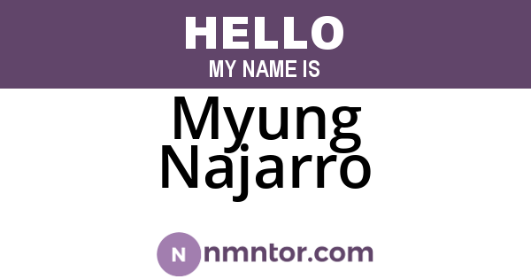 Myung Najarro
