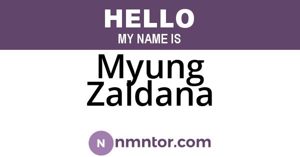 Myung Zaldana