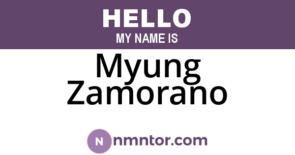 Myung Zamorano