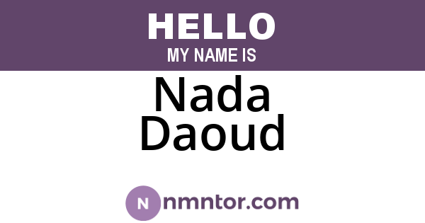 Nada Daoud