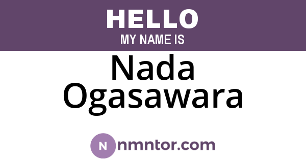 Nada Ogasawara