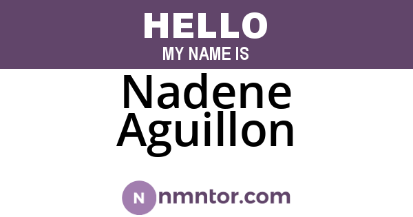 Nadene Aguillon