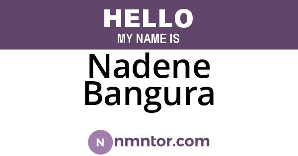 Nadene Bangura