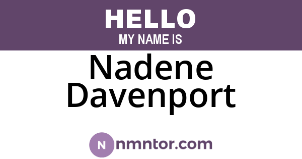 Nadene Davenport