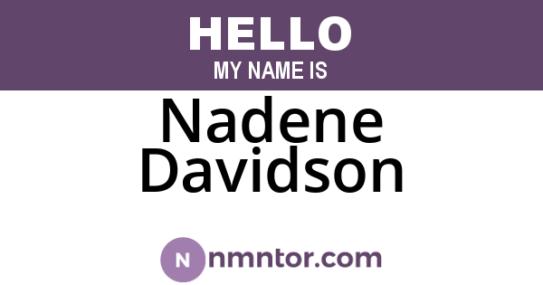 Nadene Davidson