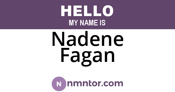 Nadene Fagan