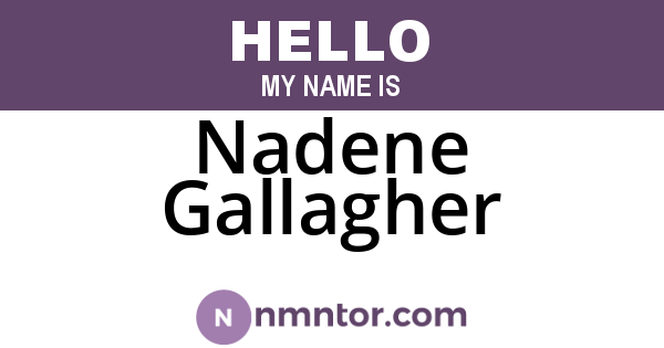 Nadene Gallagher