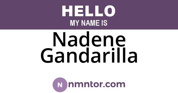 Nadene Gandarilla