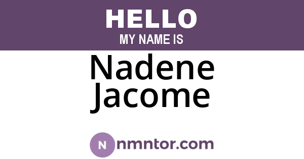 Nadene Jacome