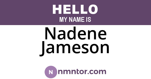 Nadene Jameson