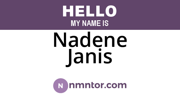Nadene Janis
