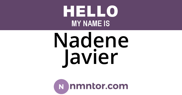 Nadene Javier