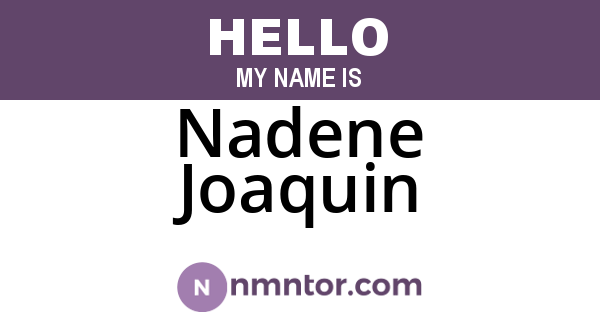 Nadene Joaquin