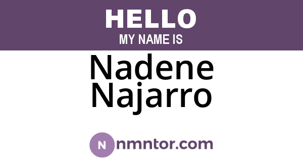 Nadene Najarro