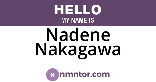 Nadene Nakagawa