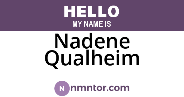 Nadene Qualheim