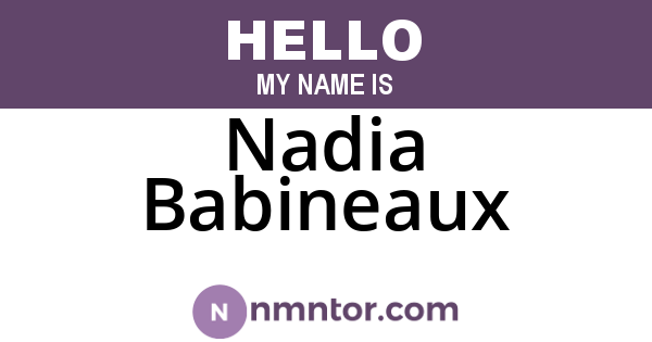 Nadia Babineaux