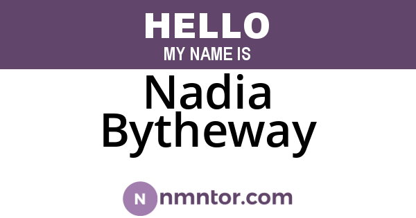Nadia Bytheway