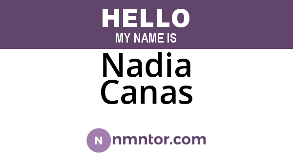 Nadia Canas