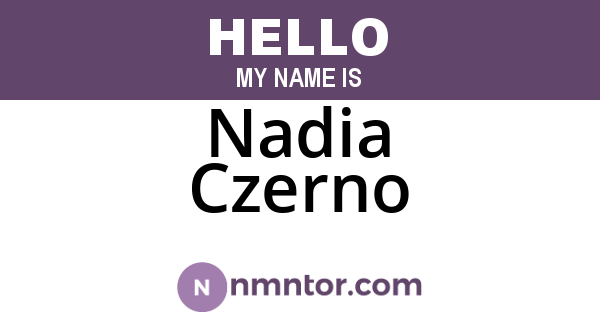 Nadia Czerno