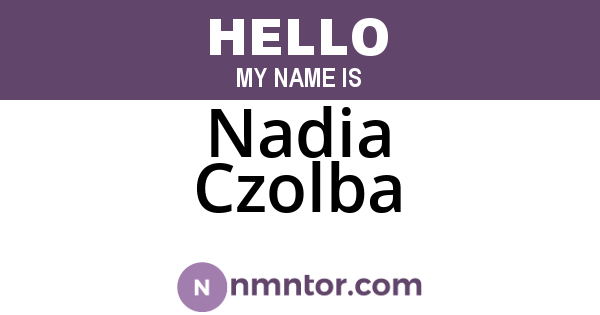 Nadia Czolba